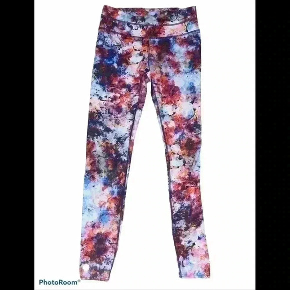 Athleta Colorful Patterned Athletic Leggings - Picture 1 of 3
